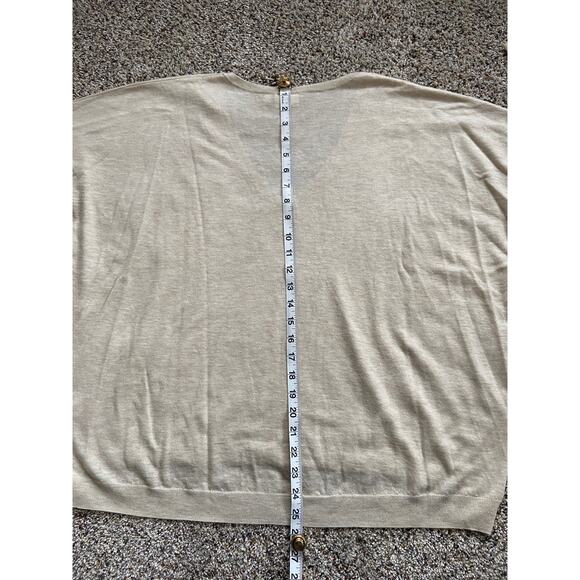 AG Adriano Goldschmied sz S Sweater Oversized 100% WOOL BOXY FIT Beige B25 - Picture 8 of 9